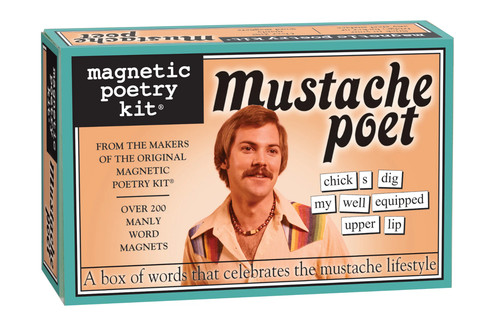Magnetic poetry kit mustache - magnetic,